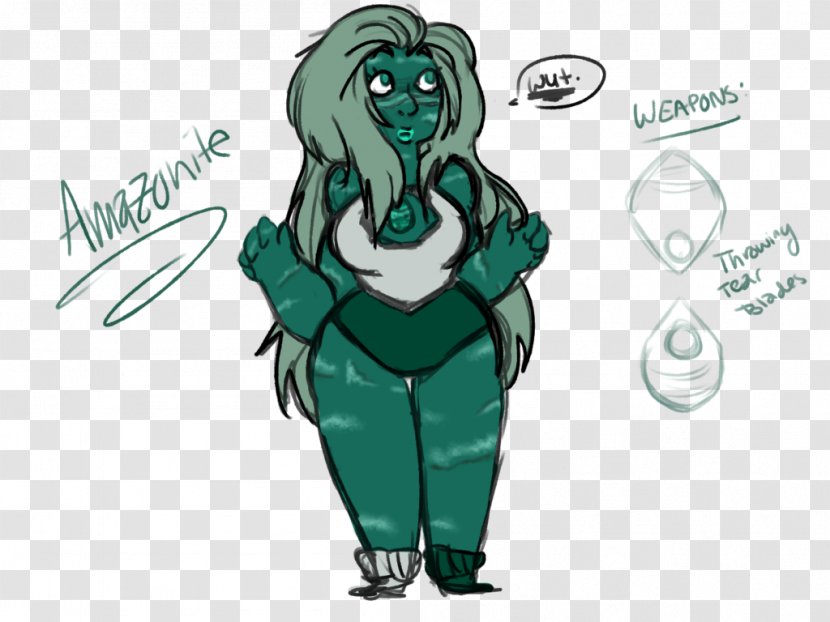 Drawing Gemstone Green Amazonite - Heart Transparent PNG