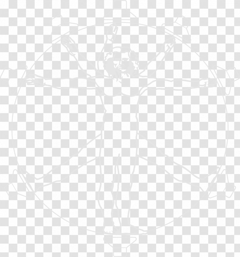 Sketch Vitruvian Man Black & White - Line Art - M DrawingMoth Drawing Tattoo Transparent PNG