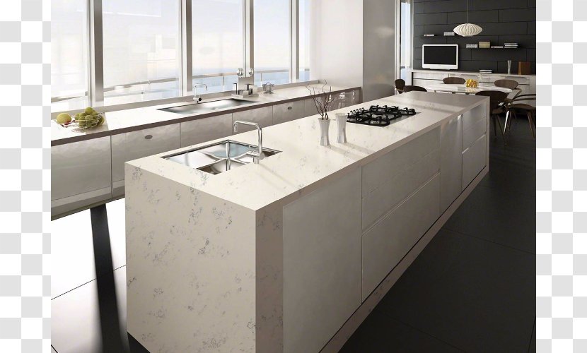 Carrara Countertop Engineered Stone Granite Marble - Room - Kitchen Transparent PNG