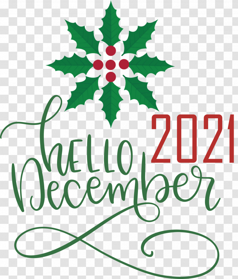 Hello December December Winter Transparent PNG