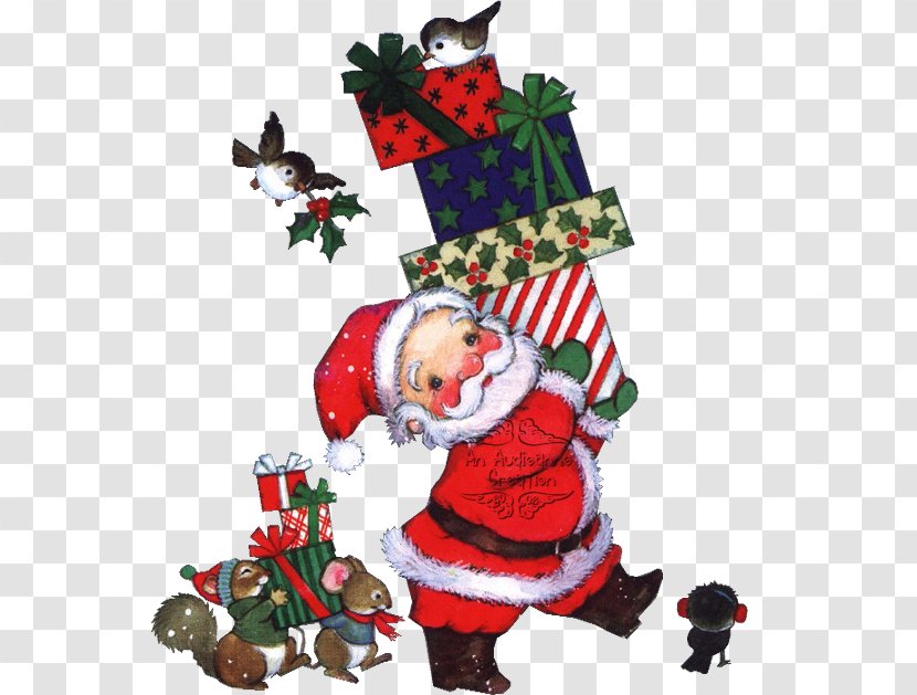 Christmas Tree Santa Claus Ornament Stockings - Holiday Transparent PNG