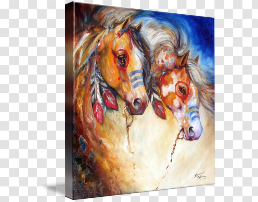 Watercolor Painting Mustang Art - Paint - Feather Transparent PNG