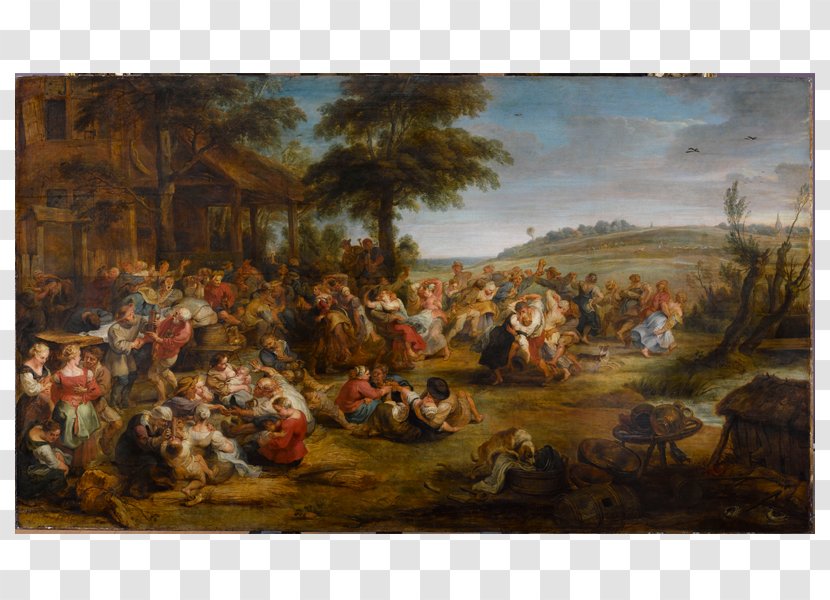 The Village Fête Musée Du Louvre Painting Kermesse Museum - Landscape Transparent PNG