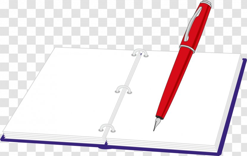 Material Pen Angle - Office Supplies - Red Transparent PNG