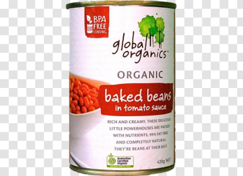 Baked Beans Organic Food Natural Foods Tomato Sauce Transparent PNG