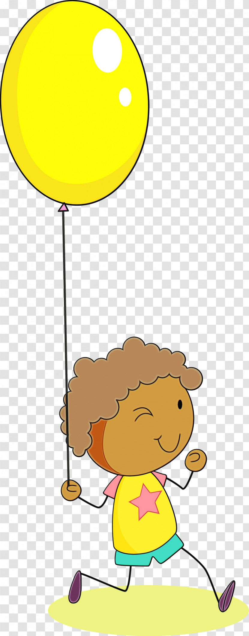 Yellow Cartoon Party Supply Balloon Happy Transparent PNG