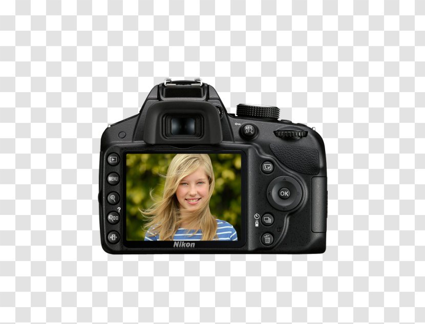 Nikon D3200 Canon EF-S 18–55mm Lens D3300 D3400 AF-S DX Nikkor 35mm F/1.8G - Camera Transparent PNG