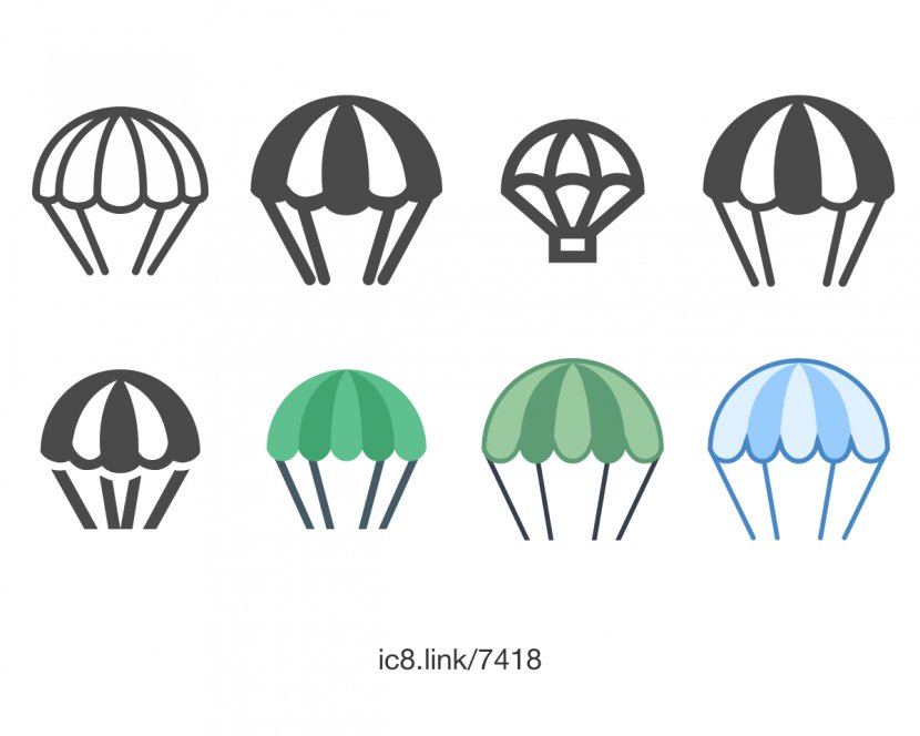 Parachute Free The Icons - Symbol Transparent PNG