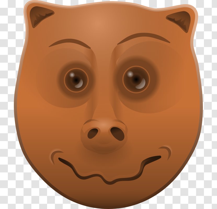 Animal Clip Art - Scalable Vector Graphics - A Pig's Face Transparent PNG