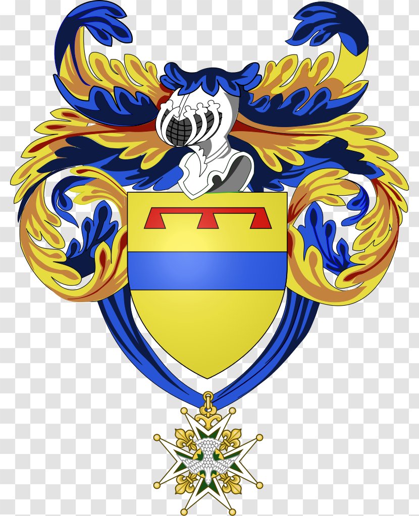 Rhodes Famille Pot Coat Of Arms Achievement Label - Crest - Guillaume Seignac Transparent PNG