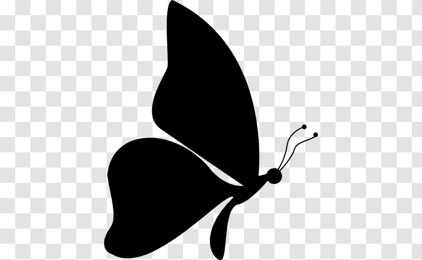 Butterfly Insect Silhouette Clip Art - Moths And Butterflies - Side Vector Transparent PNG