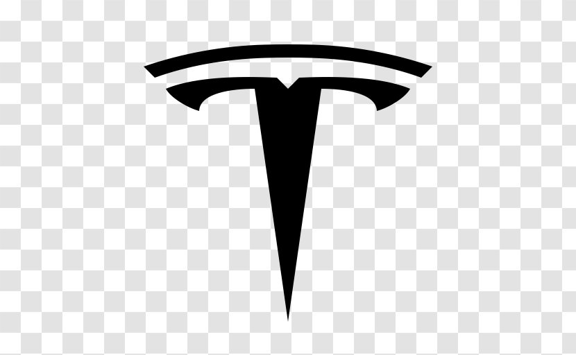 Tesla Roadster Motors Car 2017 Model X - Black And White Transparent PNG