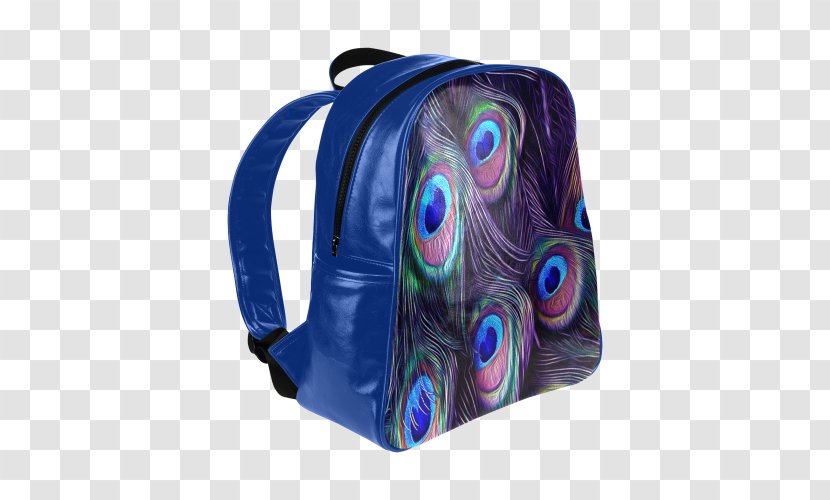 Backpack Baggage Clothing Strap - Purple - Blue Peacock Transparent PNG