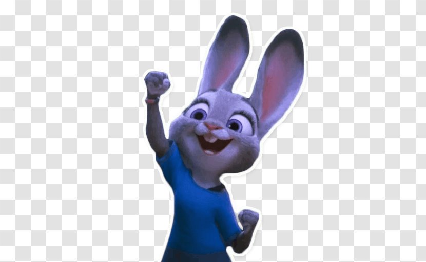 Lt. Judy Hopps Sticker Telegram Rabbit - Personal Computer Transparent PNG