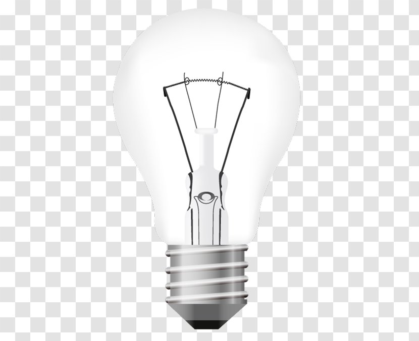 Incandescent Light Bulb Incandescence Fluorescent Lamp - Fixture - Vector Transparent PNG