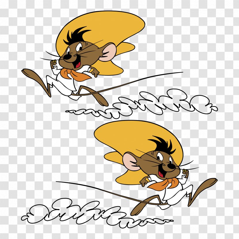 Speedy Gonzales Looney Tunes Animated Cartoon Logo - Bumper Sticker - Design Transparent PNG