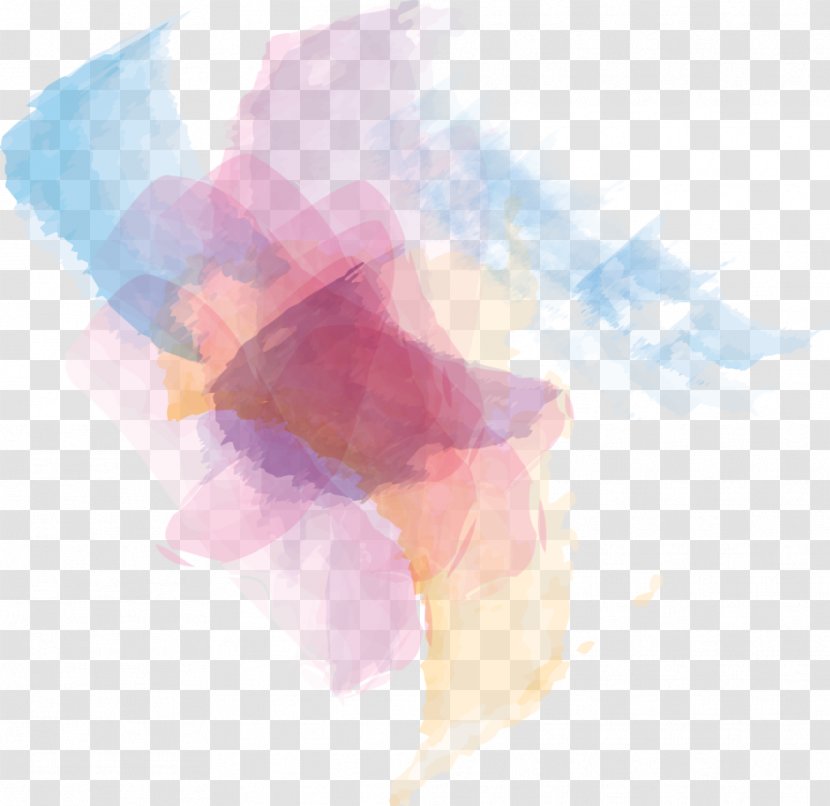Watercolor Painting Desktop Wallpaper Drawing - Petal - Purple Transparent PNG