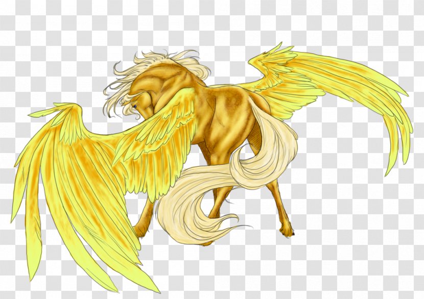 Horse Mammal Legendary Creature Angel M - Supernatural - Golden Transparent PNG