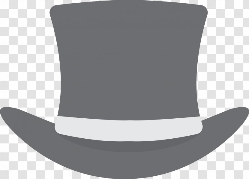 Hat Designer - Black And White - Vector Gentleman Transparent PNG
