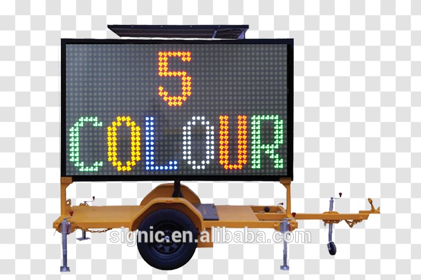 Display Device Variable-message Sign LED Traffic - Advertising - Message Transparent PNG