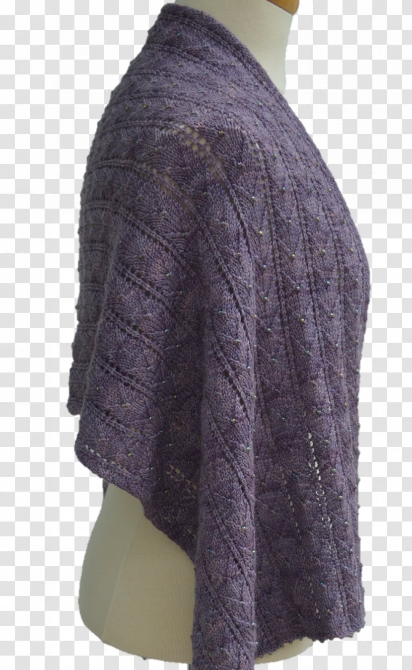 Shawl Wool Knitting Scarf Yarn - Violet Transparent PNG