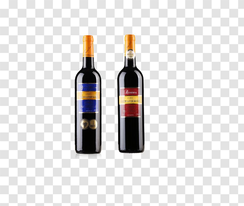 Red Wine Liqueur - Bottle - Decorative Pattern Transparent PNG