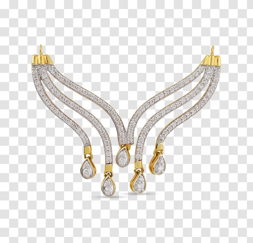 Necklace Earring Jewellery Mangala Sutra Gold - Orra Transparent PNG