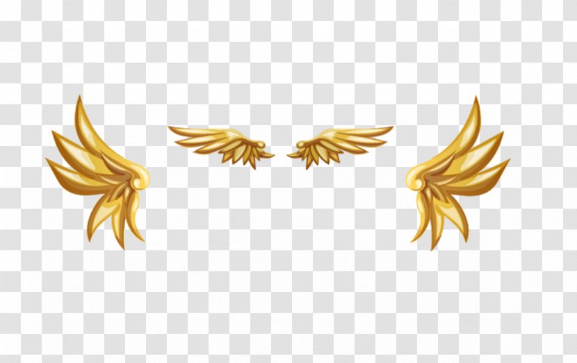 Gold - Yellow - Golden Wings Transparent PNG