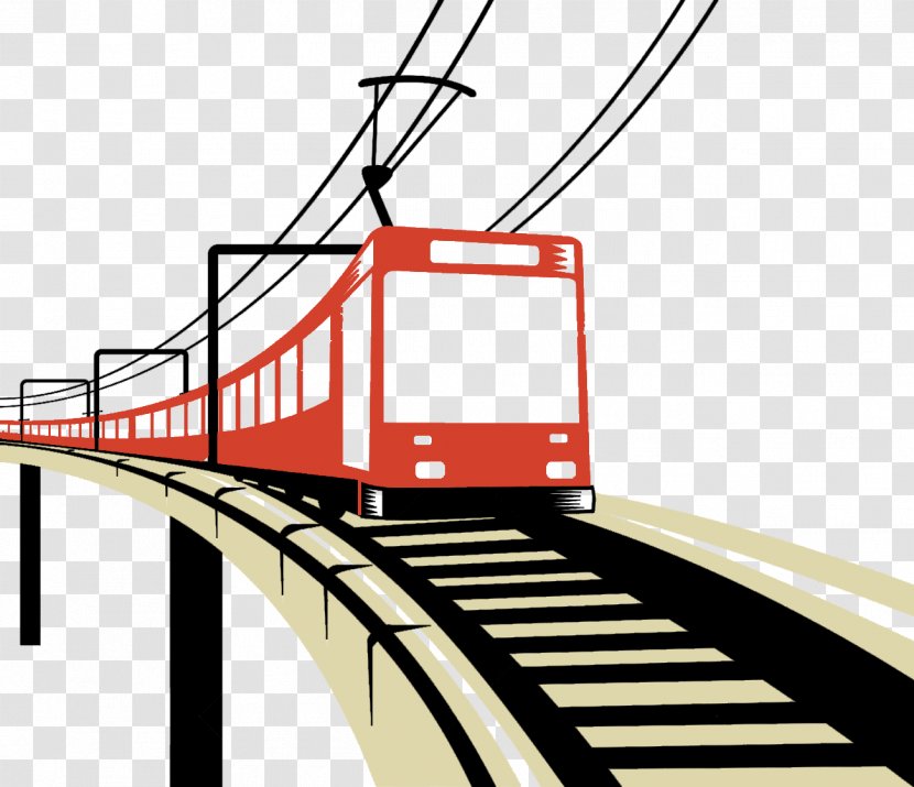 Rail Transport Train Clip Art Openclipart Vector Graphics - Track - Kathmandou Transparent PNG