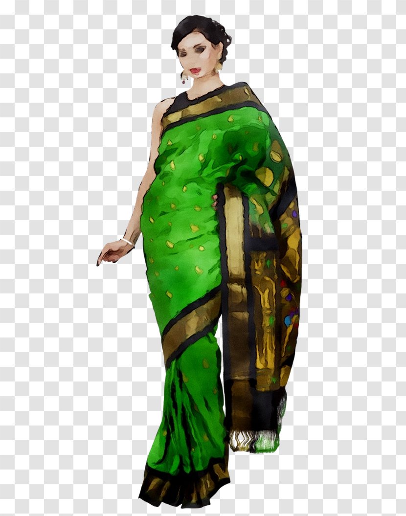 Wedding Sari Paithani Clothing Silk - Green Transparent PNG