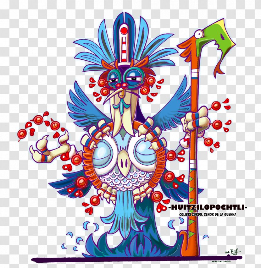 Deity Tenochtitlan Aztec Religion National God - Human Sacrifice - Huitzilopochtli Sign Transparent PNG