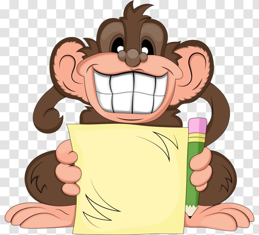 Monkey Humour Cartoon Clip Art - Orangutan Tag Transparent PNG