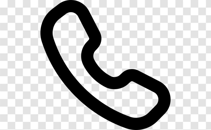 Telephone Cartoon - Symbol - Blackandwhite Transparent PNG