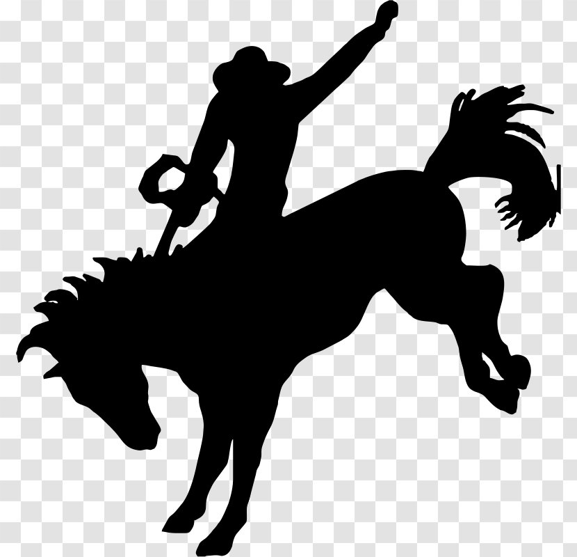 Horse Bronc Riding Bronco Bucking Clip Art - Equestrian Transparent PNG