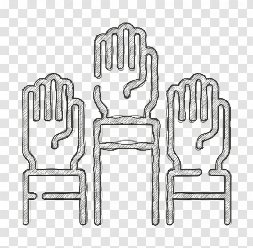 Raise Hand Icon Voting Icon Class Icon Transparent PNG