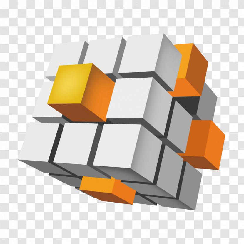 Cube Advertising Three-dimensional Space - Information Technology Transparent PNG