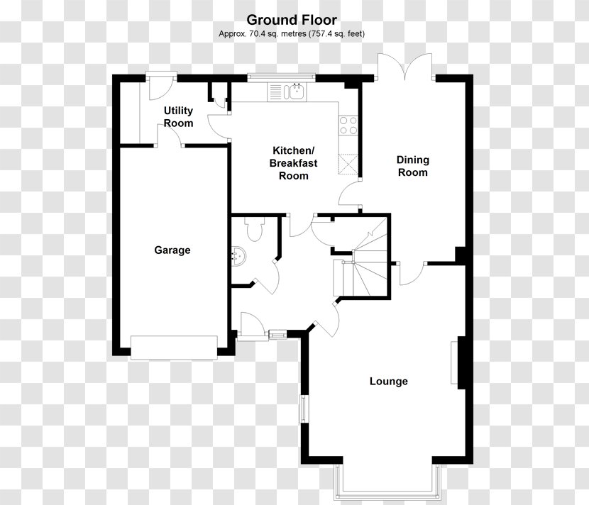 Floor Plan House Storey - Hall Transparent PNG