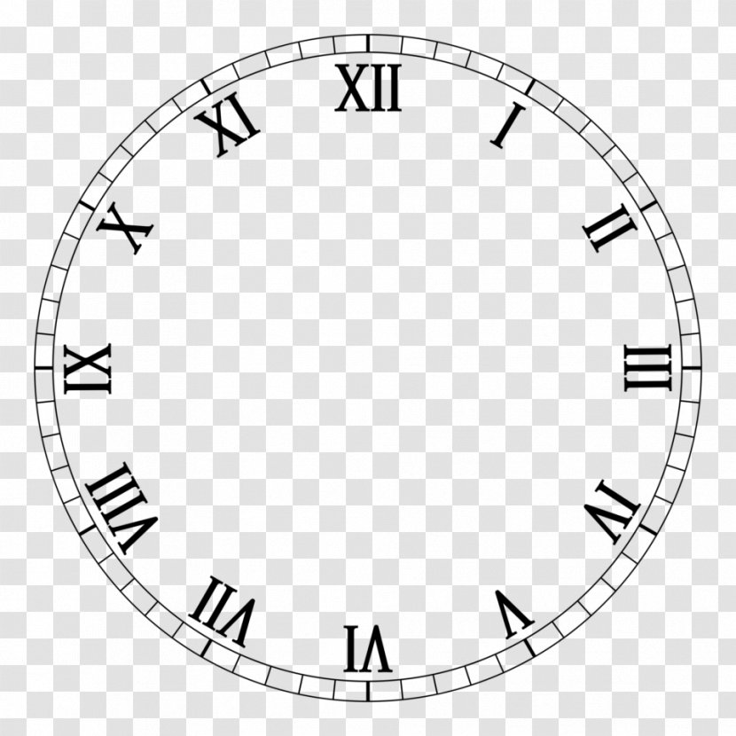 Clock Face Roman Numerals Watch Numerical Digit Transparent PNG