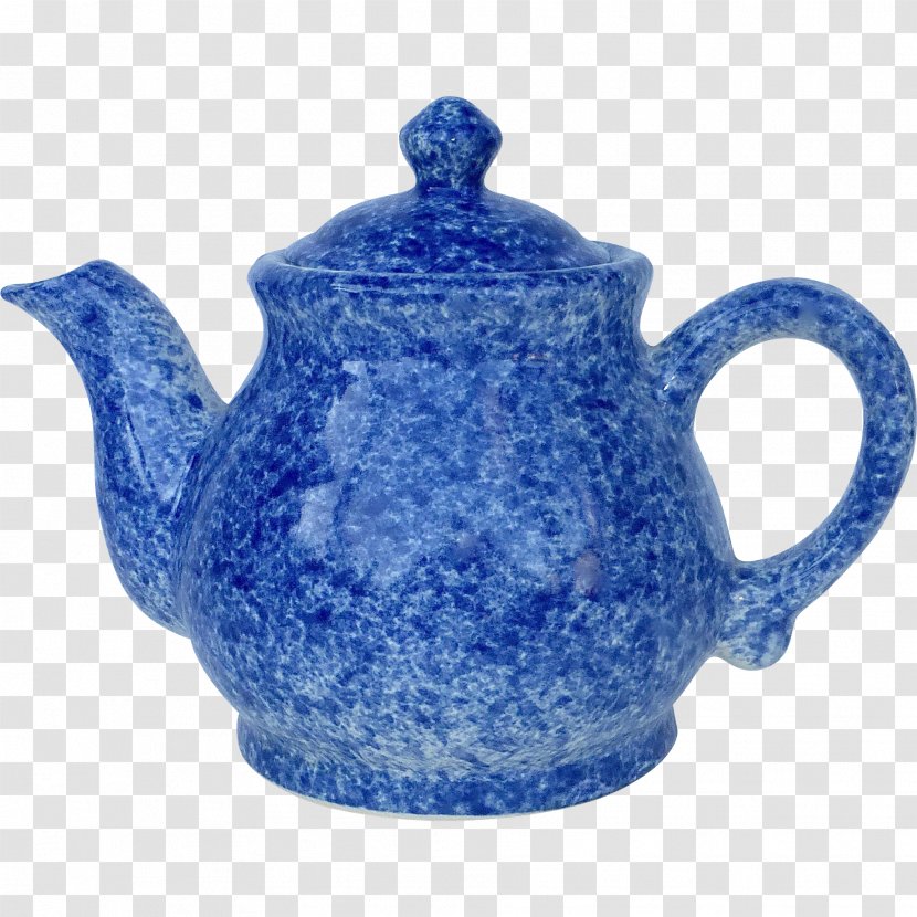 Teapot Kettle Blue And White Pottery Ceramic - Tableware Transparent PNG