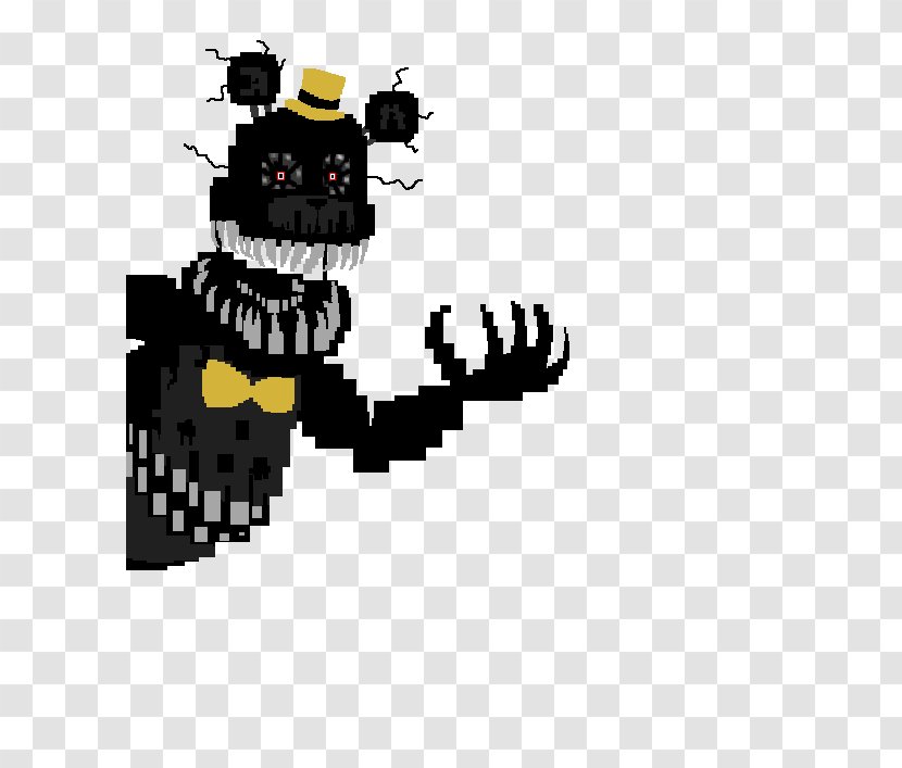 Video Pixel Art Clip - Silhouette - Five Nights At Freddy's Transparent PNG