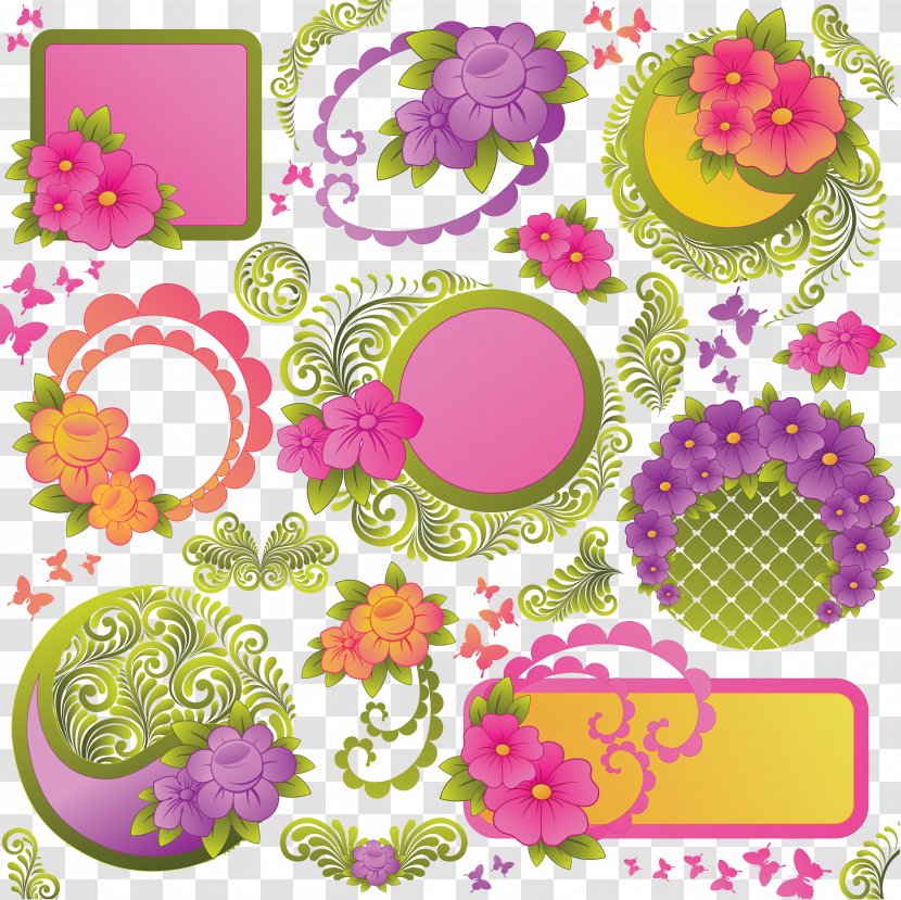 Clip Art - Flora - Lace Boarder Transparent PNG