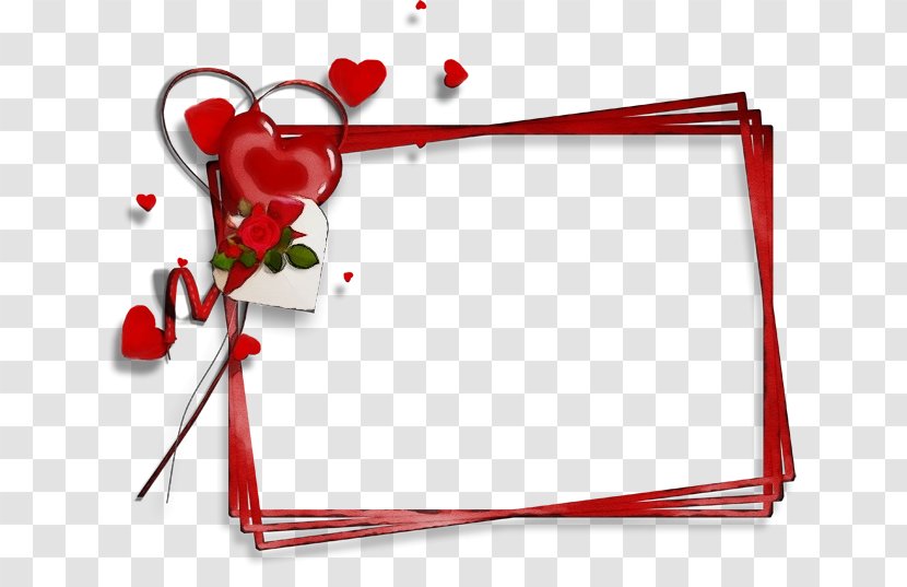 Valentines Day Frame - Love My Life - Picture Red Transparent PNG
