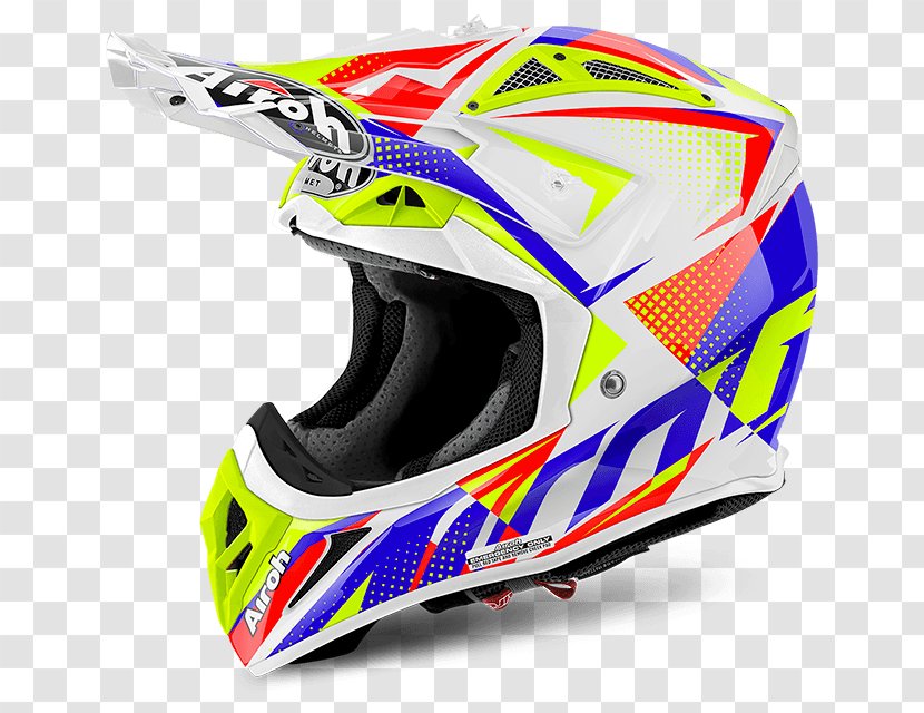 Motorcycle Helmets AIROH Motocross AGV - Carbon Fibers Transparent PNG