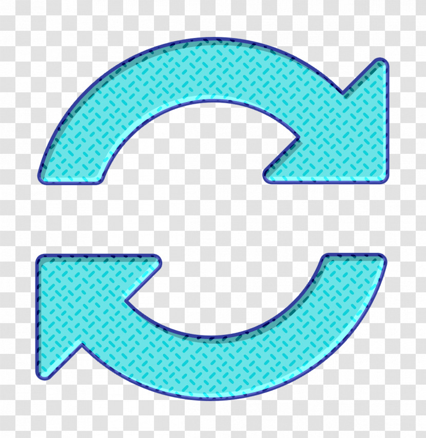 Circle Of Two Clockwise Arrows Rotation Icon Admin UI Icon Rotation Icon Transparent PNG