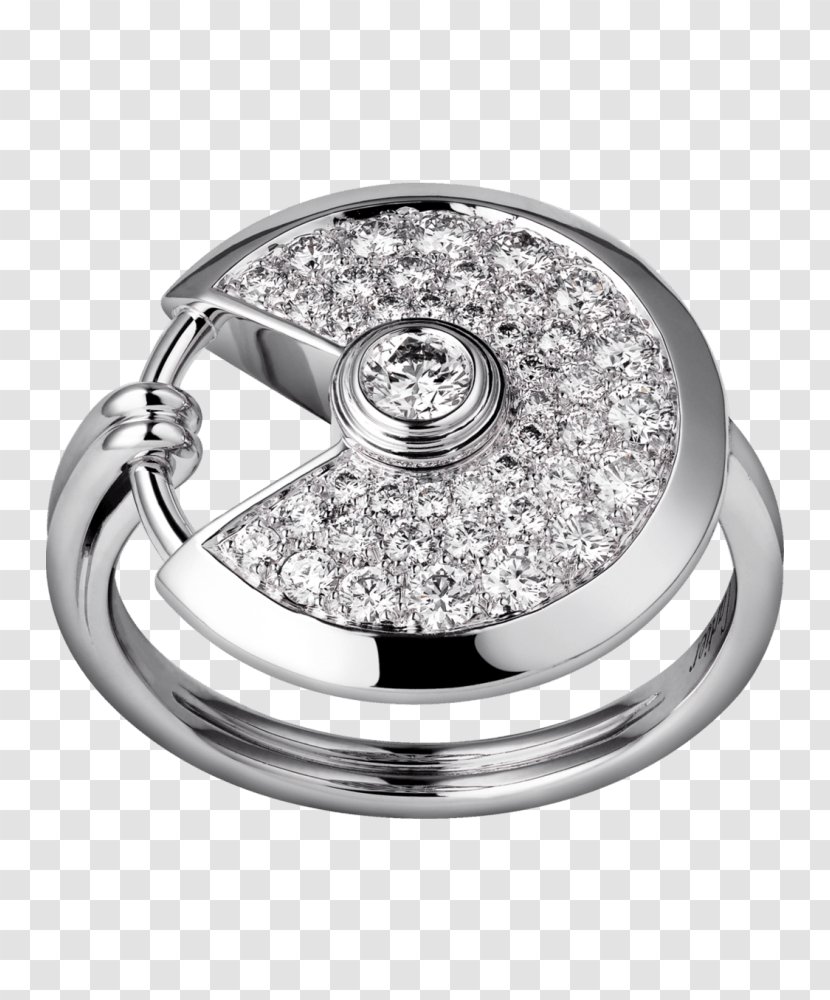 Cartier Ring Jewellery Diamond Brilliant - Silver Transparent PNG