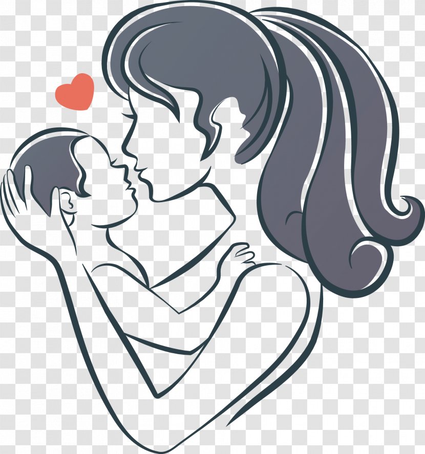 Maternal Bond Infant Mother Child Clip Art - Silhouette - Babies Transparent PNG