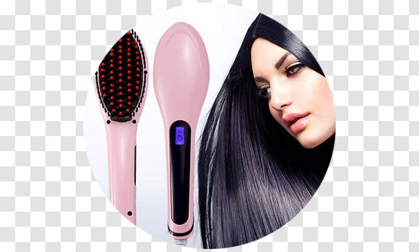 Hair Iron Comb Straightening Care Hairbrush Transparent PNG