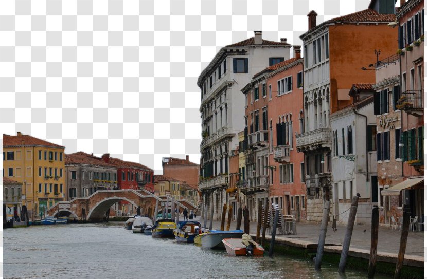 Venice Ferrara Piazza Venezia Landscape - Waterway - Venice, Italy Photo 2 Transparent PNG