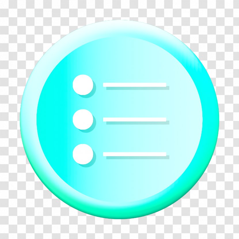 Bullet Icon Items Lines - Logo Teal Transparent PNG