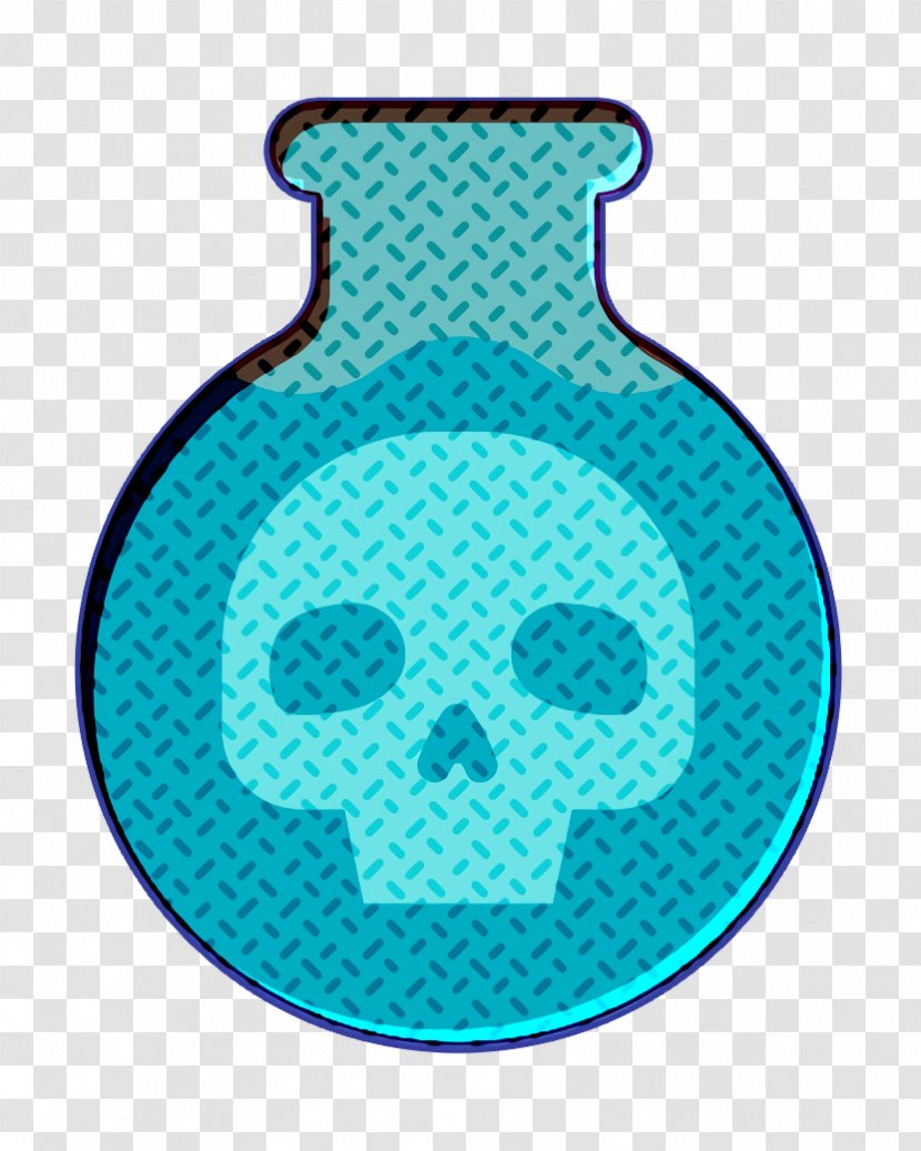 Arcanum Icon Halloween Poison - Bone - Teal Transparent PNG